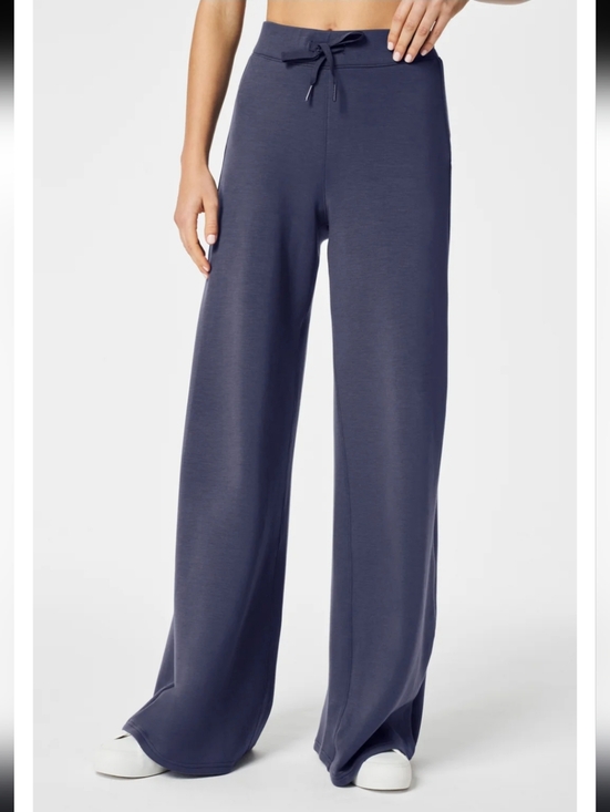SPANX Pants - Spanx AirEssentials Wide Leg Pants Navy Lounge Trousers Travel Size Small
